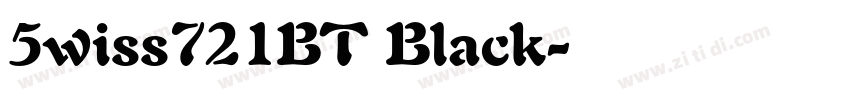 5wiss721BT Black字体转换